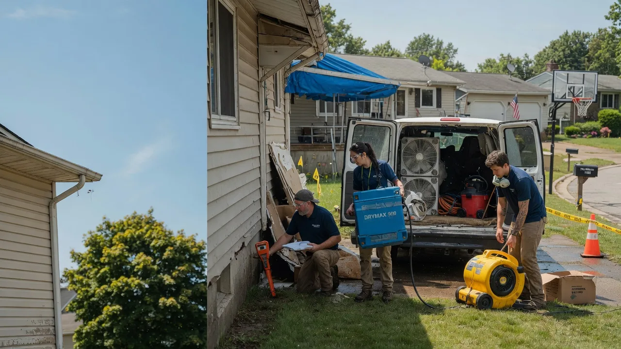 Ceiling Leak Cleanup in Jamestown, RI near me